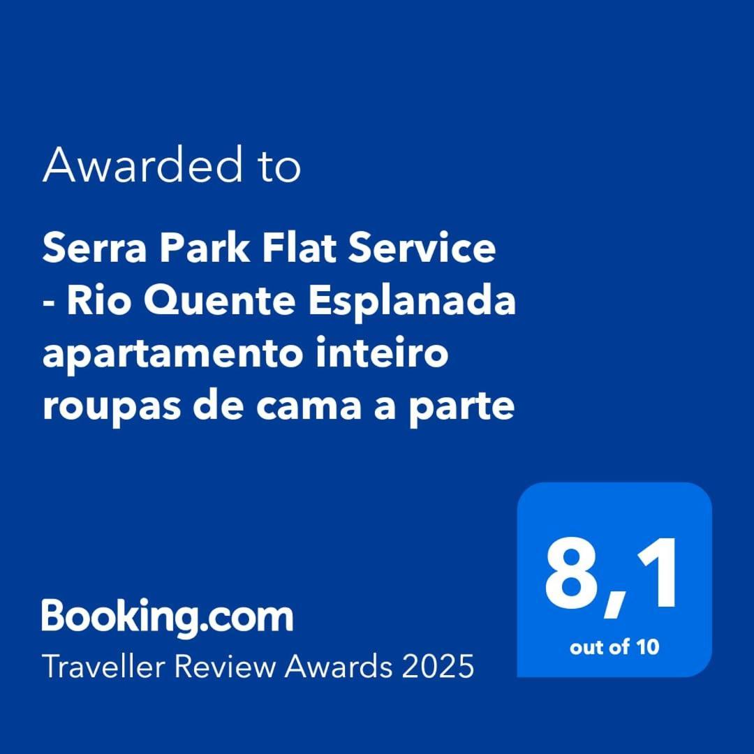 Serra Park Flat Service - Rio Quente Esplanada Apartamento Inteiro Roupas De Cama A Parte 外观 照片